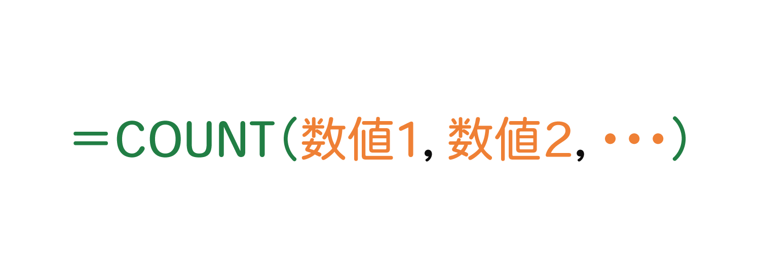 Excelで数値が入力されたセルの個数を数えるCOUNT関数の使い方1