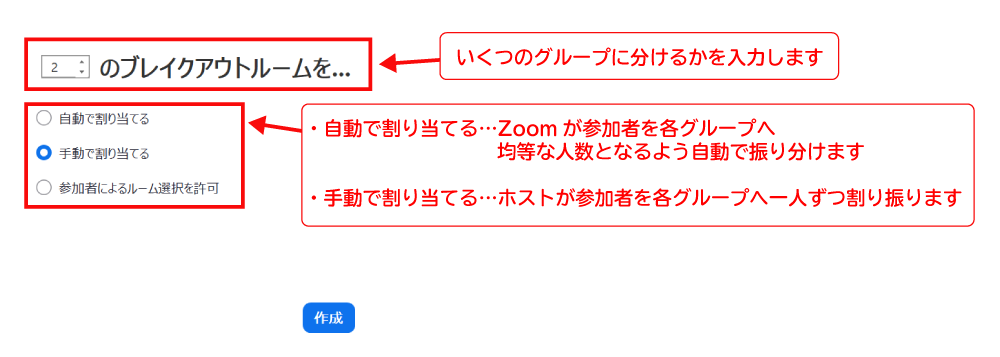 Zoomでブレイクアウトルームを開始する方法（手動で割り当て）2